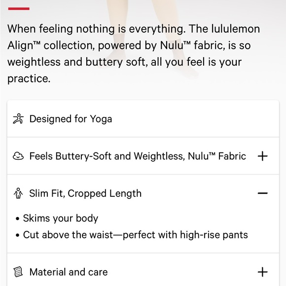 NWT ~ Lululemon Align Long Sleeve - Picture 7 of 10